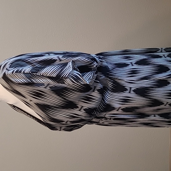 Black Dress Cover Up Swim Xl Lined - Picture 3 of 8